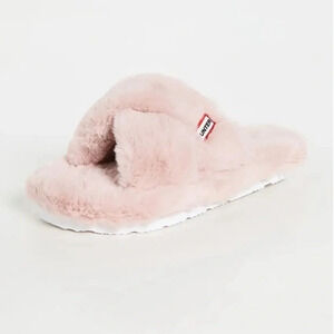 New Hunter Faux Fur Flatform Slide Crossover Straps Vegan
Sandals Pink Size 6